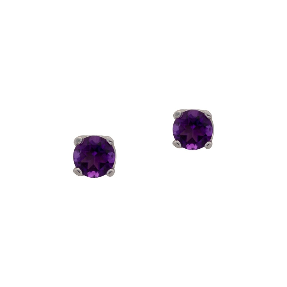 Amethyst Earrings in Sterling Silver